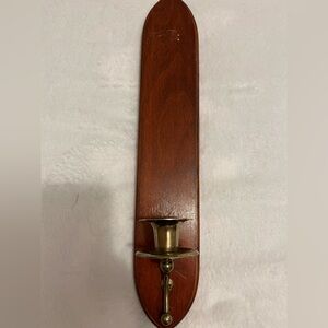 2 Vintage Home Interiors Wooden Wall Sconces